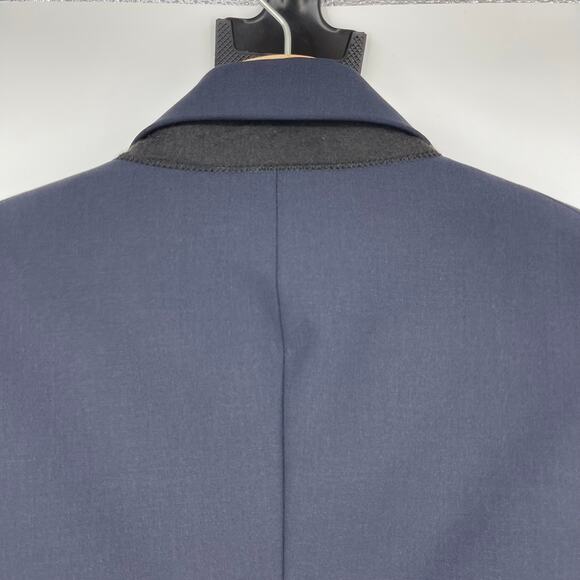 Veronica Beard | Core Navy Classic Dickey Jacket Single Button Blazer Size 4 - Picture 11 of 16